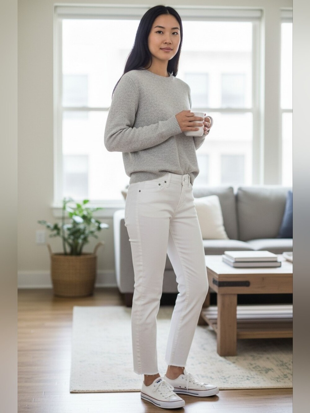 Free People White Ankle Jeans Sz.28